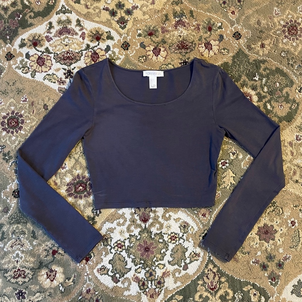 Large American Eagle long sleeve crop top